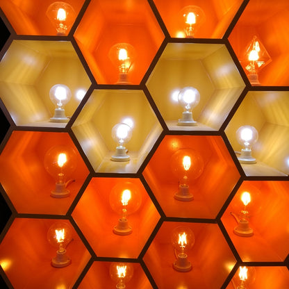 G45 E27 4W 4 LEDs 450 LM 3000K Retro Dimming LED Filament Light Bulb Energy Saving Light, AC 220V, G45 4W Warm White