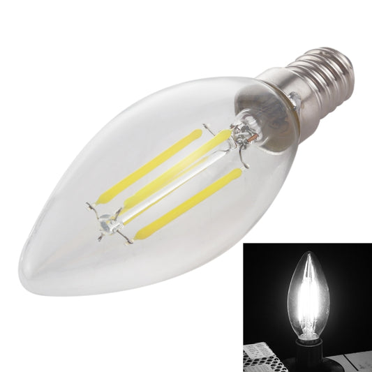 C35 E14 4W 4 LEDs 300 LM 3000K Dimmable Retro LED Filament Light Bulb Energy Saving Light, AC 220V, Apicicompatible withm E14 4W 220V White Light