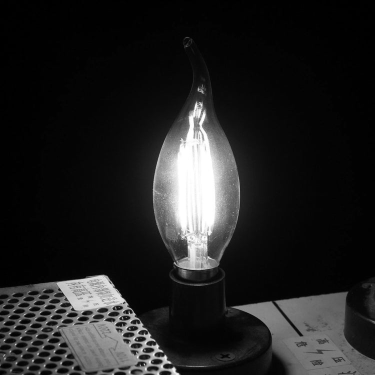 C35 E14 4W 4 LEDs 300 LM 3000K Dimmable Retro LED Filament Light Bulb Energy Saving Light, AC 220V
