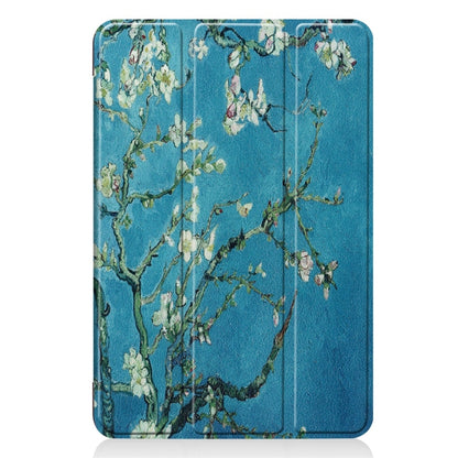 Graffiti Pattern Custer Texture Horizontal Flip PU Leather Case for iPad Mini 2019 / Mini 4 , with Three-folding Holder & Sleep / Wake-up Function