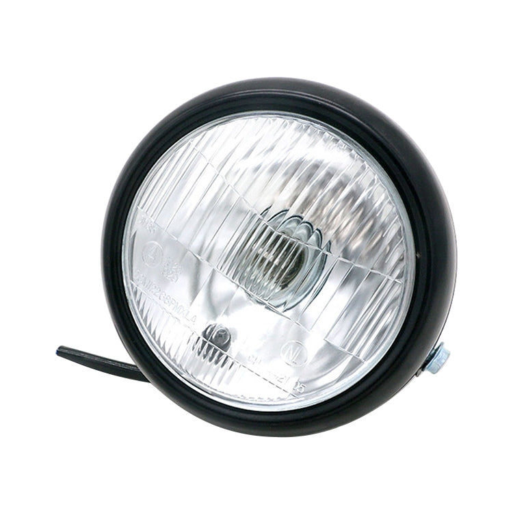 5.75 inch Motorcycle Black Shell Retro Lamp LED Headlight Modification Accessories compatible with CG125 / GN125, Black Shell Retro Lamp