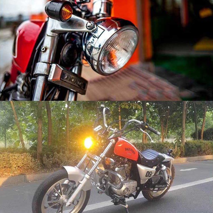 5.75 inch Motorcycle Black Shell Retro Lamp LED Headlight Modification Accessories compatible with CG125 / GN125, Black Shell Retro Lamp