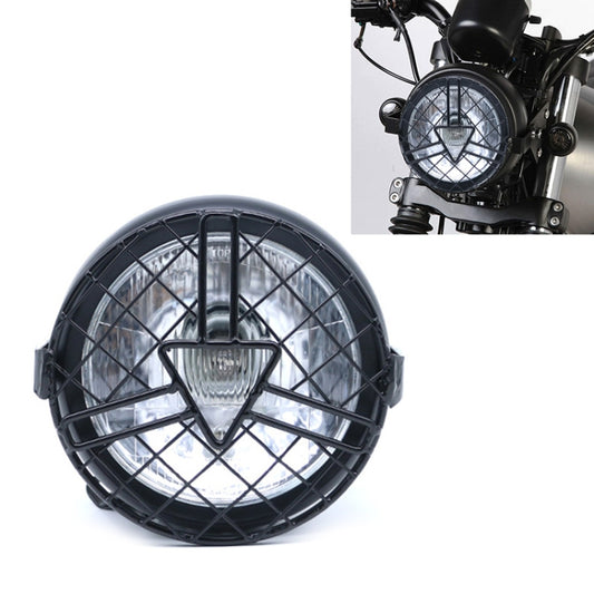 Motorcycle Arrowhead Reticular Retro Lamp LED Headlight Modification Accessories compatible with CG125 / GN125, DM-DD-1995