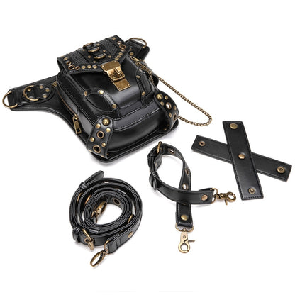 HG043 Retro One-shoulder Bag Cross-body Bag Waist Bag compatible with Ladies, Size: 34 x 30cm, 34 x 30cm