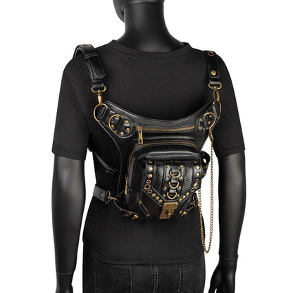 HG043 Retro One-shoulder Bag Cross-body Bag Waist Bag compatible with Ladies, Size: 34 x 30cm, 34 x 30cm