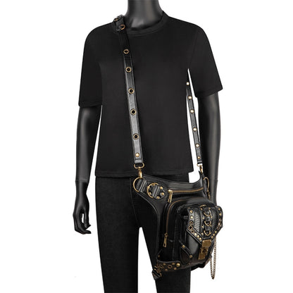HG043 Retro One-shoulder Bag Cross-body Bag Waist Bag compatible with Ladies, Size: 34 x 30cm, 34 x 30cm
