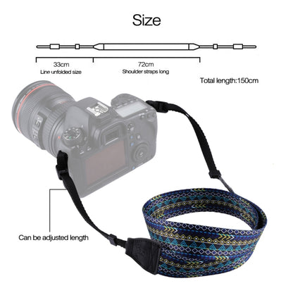 PULUZ Retro Ethnic Style Multi-color Series Shoulder Neck Strap Camera Strap compatible with SLR / DSLR Cameras, Ethnic 7