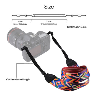 PULUZ Retro Ethnic Style Multi-color Series Shoulder Neck Strap Camera Strap compatible with SLR / DSLR Cameras, Ethnic 9