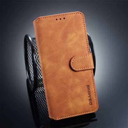 DG.MING Retro Oil Side Horizontal Flip Case compatible with Galaxy S10, with Holder & Card Slots & Wallet, Galaxy S10