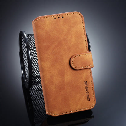 DG.MING Retro Oil Side Horizontal Flip Case compatible with Galaxy S10 E, with Holder & Card Slots & Wallet, Galaxy S10 E