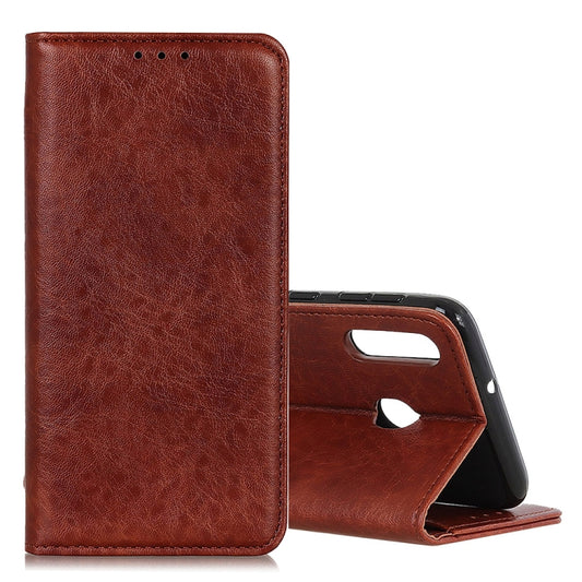Magnetic Retro Crazy Horse Texture Horizontal Flip Leather Case compatible with Galaxy A40, with Holder & Card Slots & Photo Frame, Compatible with Galaxy A40