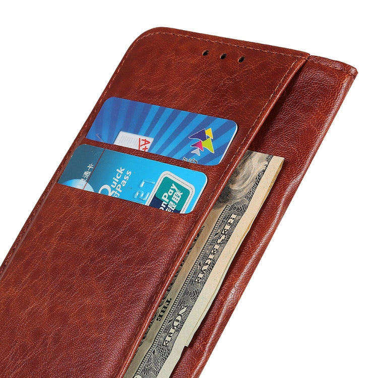 Magnetic Retro Crazy Horse Texture Horizontal Flip Leather Case compatible with Galaxy A40, with Holder & Card Slots & Photo Frame, Compatible with Galaxy A40