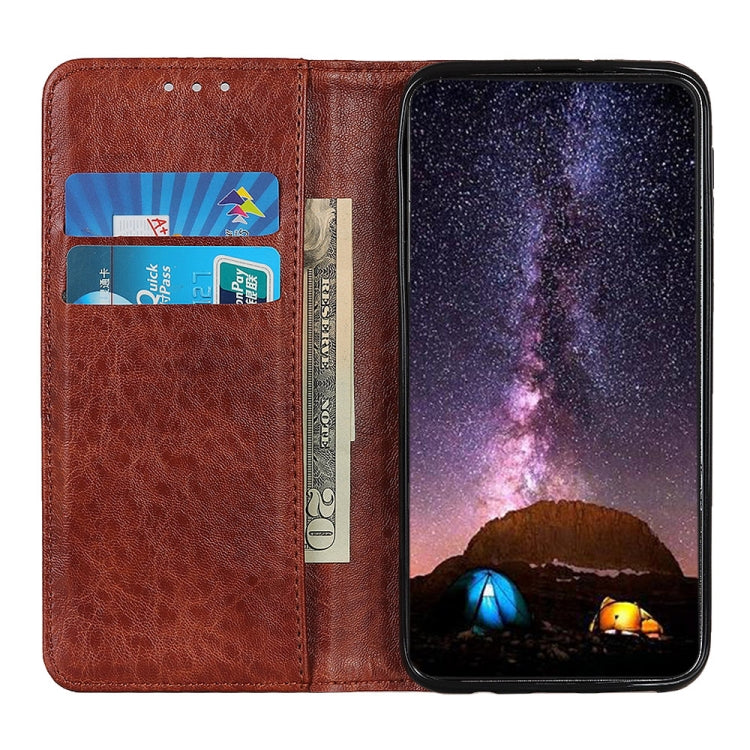 Magnetic Retro Crazy Horse Texture Horizontal Flip Leather Case compatible with Galaxy A40, with Holder & Card Slots & Photo Frame, Compatible with Galaxy A40