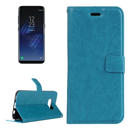 Compatible with Galaxy S8 Retro Crazy Horse Texture Horizontal Flip Leather Case with Holder & Card Slots & Wallet & Photo Frame, Galaxy S8