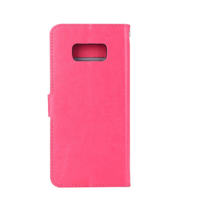 Compatible with Galaxy S8 Retro Crazy Horse Texture Horizontal Flip Leather Case with Holder & Card Slots & Wallet & Photo Frame, Compatible with Galaxy S8