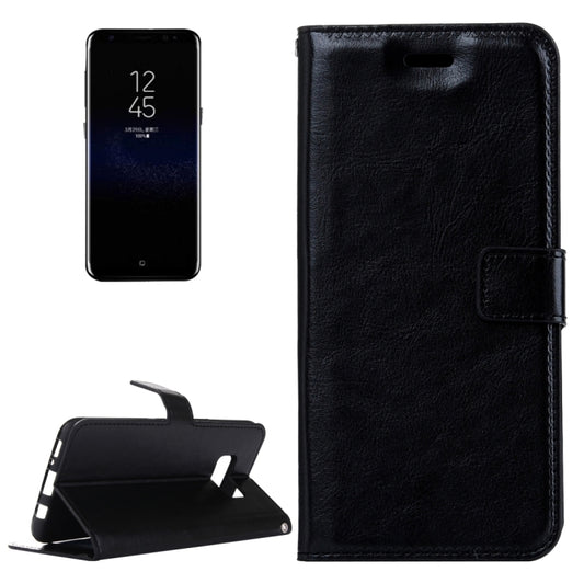 Compatible with Galaxy S8 Retro Crazy Horse Texture Horizontal Flip Leather Case with Holder & Card Slots & Wallet & Photo Frame & Lanyard, Compatible with Samsung Galaxy S8 Retro
