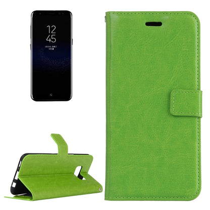 Compatible with Galaxy S8 Retro Crazy Horse Texture Horizontal Flip Leather Case with Holder & Card Slots & Wallet & Photo Frame & Lanyard, Compatible with Galaxy S8 Retro