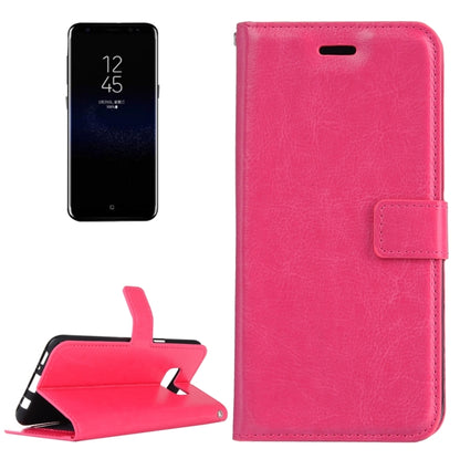 Compatible with Galaxy S8 Retro Crazy Horse Texture Horizontal Flip Leather Case with Holder & Card Slots & Wallet & Photo Frame & Lanyard, Compatible with Galaxy S8 Retro