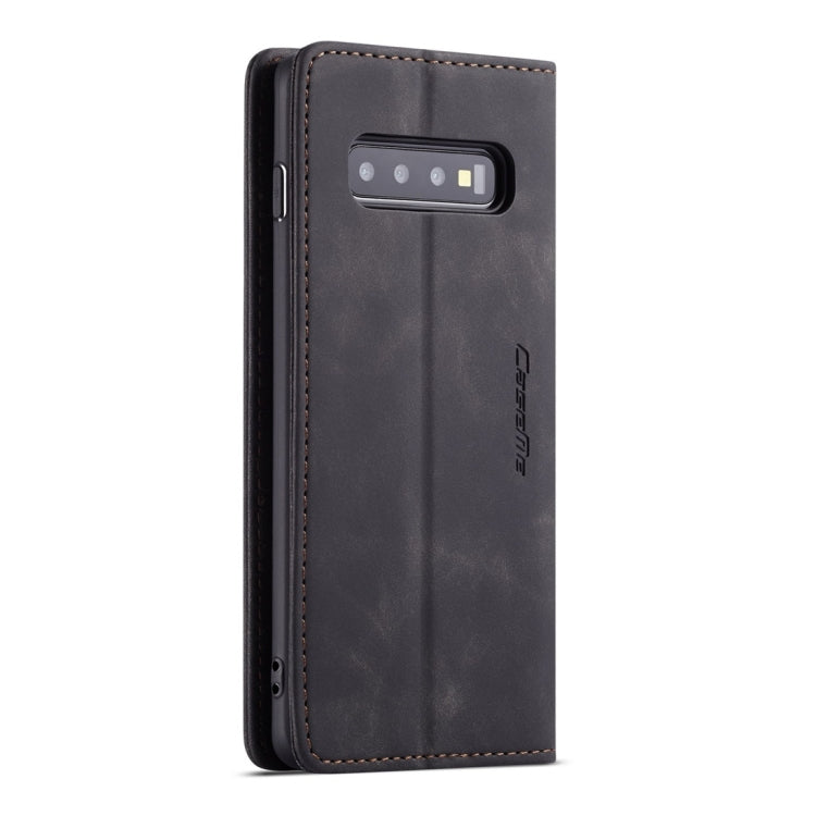 CaseMe-013 Multifunctional Retro Frosted Horizontal Flip Leather Case for Galaxy S10, with Card Slot & Holder & Wallet, Compatible with Galaxy S10