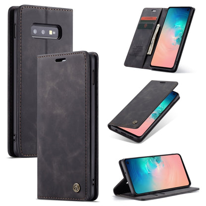 CaseMe-013 Multifunctional Retro Frosted Horizontal Flip Leather Case compatible with Galaxy S10 E, with Card Slot & Holder & Wallet, Compatible with Galaxy S10 E