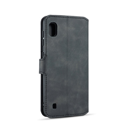 DG.MING Retro Oil Side Horizontal Flip Case compatible with Galaxy A10, with Holder & Card Slots & Wallet, Galaxy A10