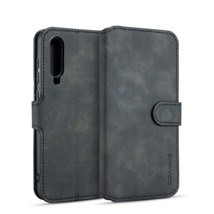DG.MING Retro Oil Side Horizontal Flip Case compatible with Galaxy A50, with Holder & Card Slots & Wallet, Galaxy A50