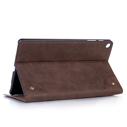 Retro Book Style Horizontal Flip Leather Case compatible with Galaxy Tab A 10.1 (2019) T510 / T515, with Holder & Card Slots & Wallet, Compatible with Galaxy Tab A 10.1 (2019)