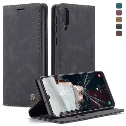 CaseMe-013 Multifunctional Retro Frosted Horizontal Flip Leather Case compatible with Galaxy A30S / A50S / A50, with Card Slot & Holder & Zipper Wallet & Photo Frame, Compatible with Galaxy A50