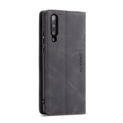 CaseMe-013 Multifunctional Retro Frosted Horizontal Flip Leather Case compatible with Galaxy A30S / A50S / A50, with Card Slot & Holder & Zipper Wallet & Photo Frame, Compatible with Galaxy A50