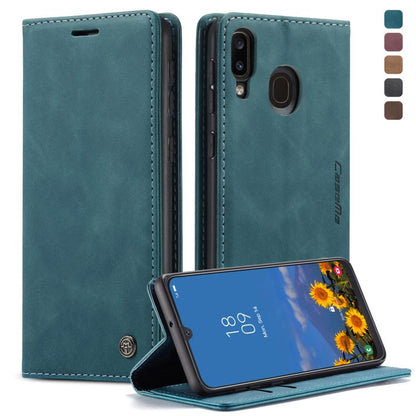 CaseMe-013 Multifunctional Retro Frosted Horizontal Flip Leather Case compatible with Galaxy A40, with Card Slot & Holder & Wallet, Compatible with Galaxy A40