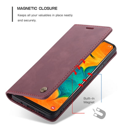 CaseMe-013 Multifunctional Retro Frosted Horizontal Flip Leather Case compatible with Galaxy A40, with Card Slot & Holder & Wallet, Compatible with Galaxy A40