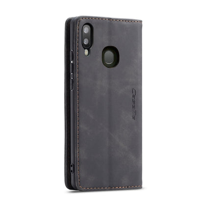 CaseMe-013 Multifunctional Retro Frosted Horizontal Flip Leather Case for Galaxy A20 / A30, with Card Slot & Holder & Wallet