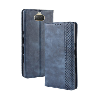 Magnetic Buckle Retro Texture Horizontal Flip Leather Case compatible with Sony Xperia 10 Plus, with Holder & Card Slots & Wallet, Sony Xperia 10 Plus