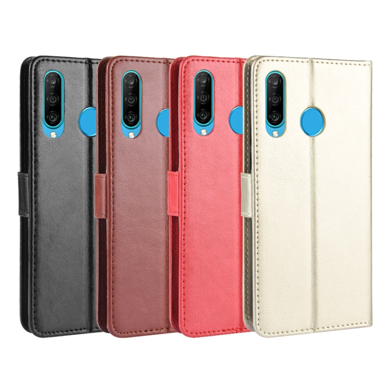 Retro Crazy Horse Texture Horizontal Flip Leather Case for Huawei Enjoy 9s (P Smart+ 2019)  , with Holder & Card Slots & Photo Frame