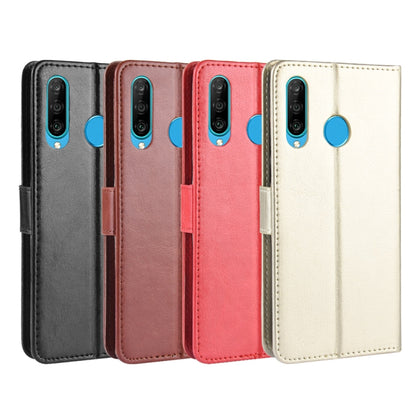 Retro Crazy Horse Texture Horizontal Flip Leather Case for Huawei Enjoy 9s (P Smart+ 2019)  , with Holder & Card Slots & Photo Frame