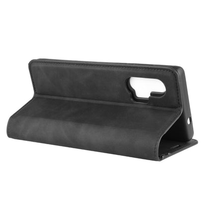For Motorola Edge+ Retro-skin Business Magnetic Suction Leather Case with Holder & Card Slots & Wallet