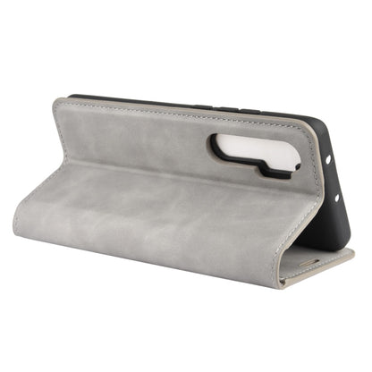 For Xiaomi Mi Note 10 Lite Retro-skin Business Magnetic Suction Leather Case with Holder & Card Slots & Wallet
