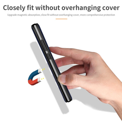 Compatible with OnePlus 6T / OnePlus 7 Integrated Electricity Pressing Retro Texture Magnetic TPU+PU Leather Case with Card Slot & Holder
