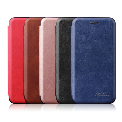 Compatible with OnePlus 6T / OnePlus 7 Integrated Electricity Pressing Retro Texture Magnetic TPU+PU Leather Case with Card Slot & Holder