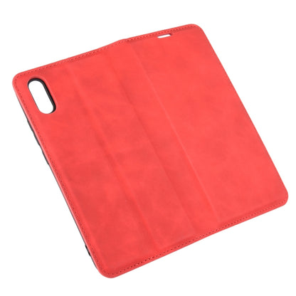 For Xiaomi Redmi 9A Retro-skin Business Magnetic Suction Leather Case with Holder & Card Slots & Wallet