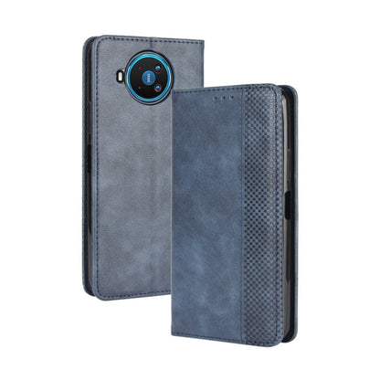 For Nokia 8.3 5G Magnetic Buckle Retro Crazy Horse Texture Horizontal Flip Leather Case  , with Holder & Card Slots & Photo Frame
