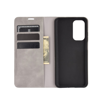 For Xiaomi Mi 10T / 10T Pro Retro-skin Business Magnetic Suction Leather Case with Holder & Card Slots & Wallet