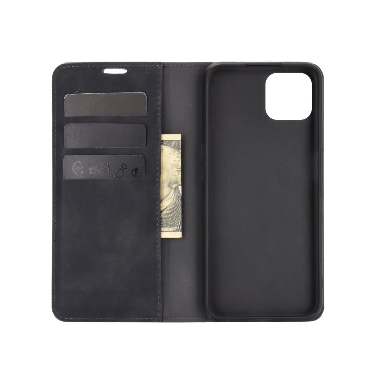 For OPPO A72 / A73 5G Retro-skin Business Magnetic Suction Leather Case with Holder & Card Slots & Wallet