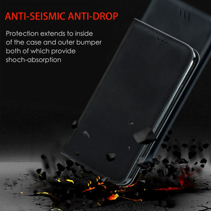 Retro Skin Feel Business Magnetic Horizontal Flip Leather Case