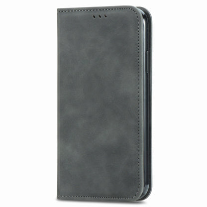 Retro Skin Feel Business Magnetic Horizontal Flip Leather Case