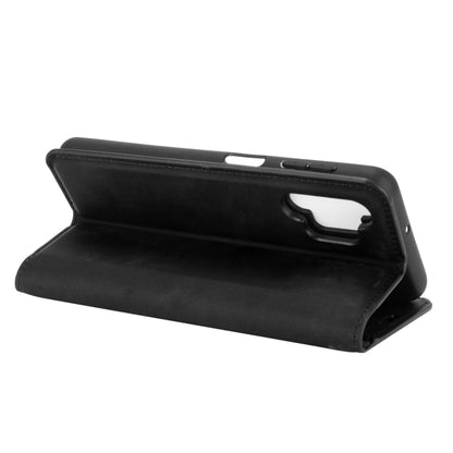 For Samsung Galaxy A32 5G Retro-skin Business Magnetic Suction Leather Case with Holder & Card Slots & Wallet