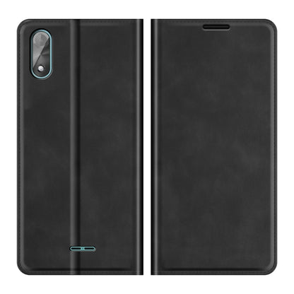 Compatible with Wiko Y51 Retro-skin Business Magnetic Suction Leather Case with Holder & Card Slots & Wallet, Compatible with Wiko Y51