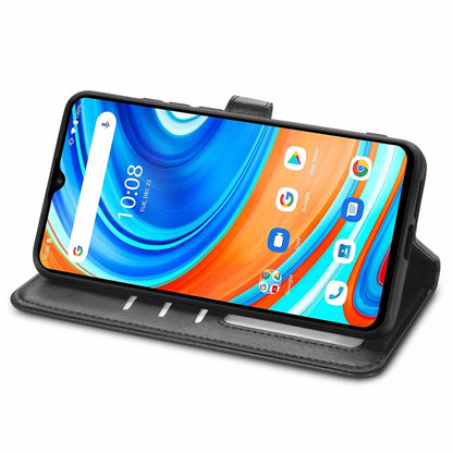 Solid Color Leather Buckle Phone Case with Lanyard & Photo Frame & Card Slot & Wallet & Stand Function, Compatible with UMIDIGI A9