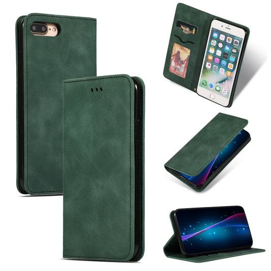 Retro Skin Feel Business Magnetic Horizontal Flip Leather Case for iPhone 8 Plus / 7 Plus