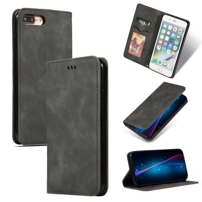 Retro Skin Feel Business Magnetic Horizontal Flip Leather Case for iPhone 8 Plus / 7 Plus